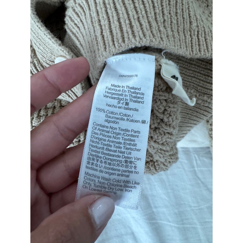 Madewell Open Stitch Crop Cardigan Sweater Size Small - Picture 7 of 8